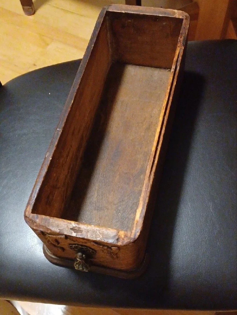 Vintage Wooden Drawer Organizer Repurposed Decorative Pull